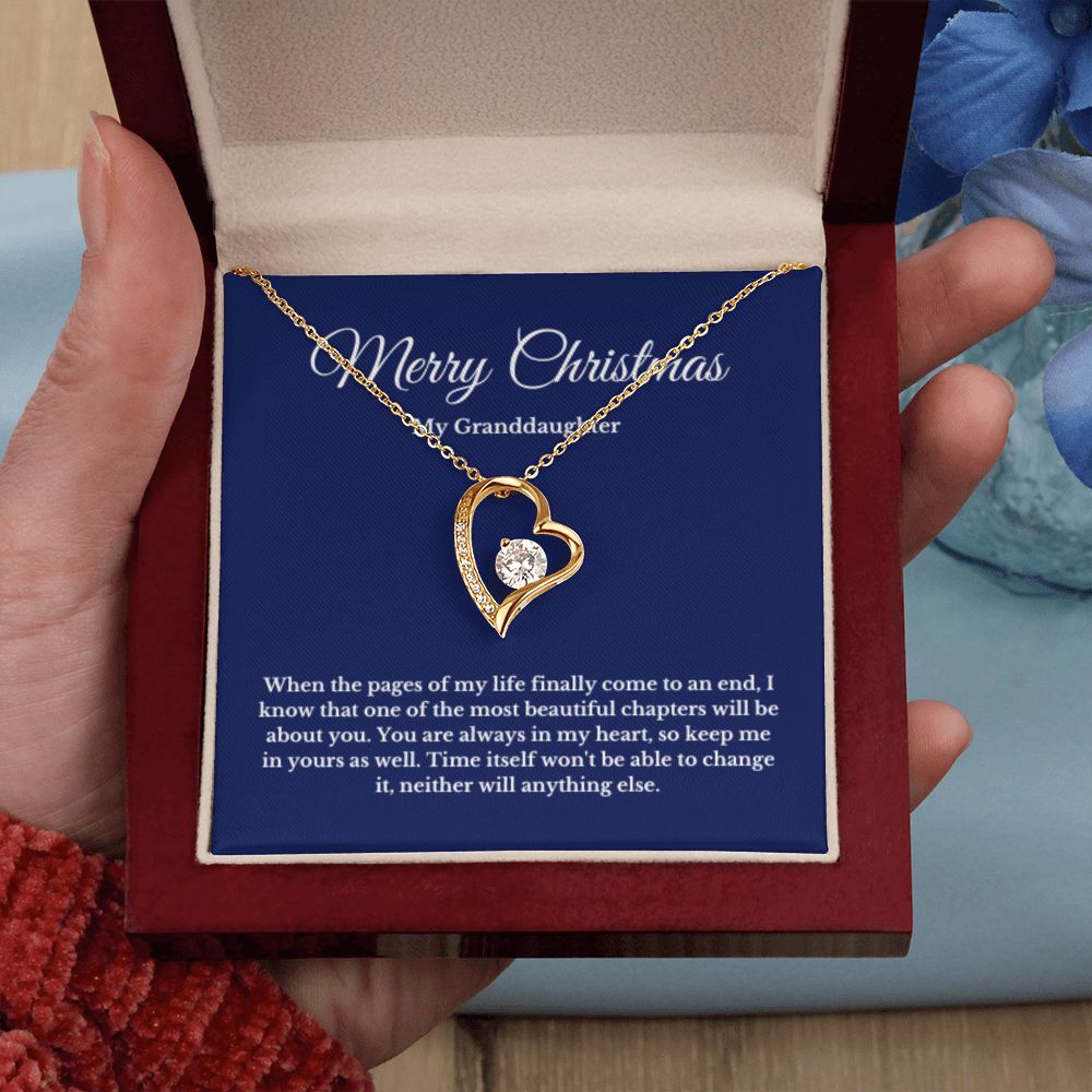To My Granddaughter Necklace, Granddaughter Gift from Grandpa, Grandma, Birthday Graduation Gift, Christmas Gift for Her