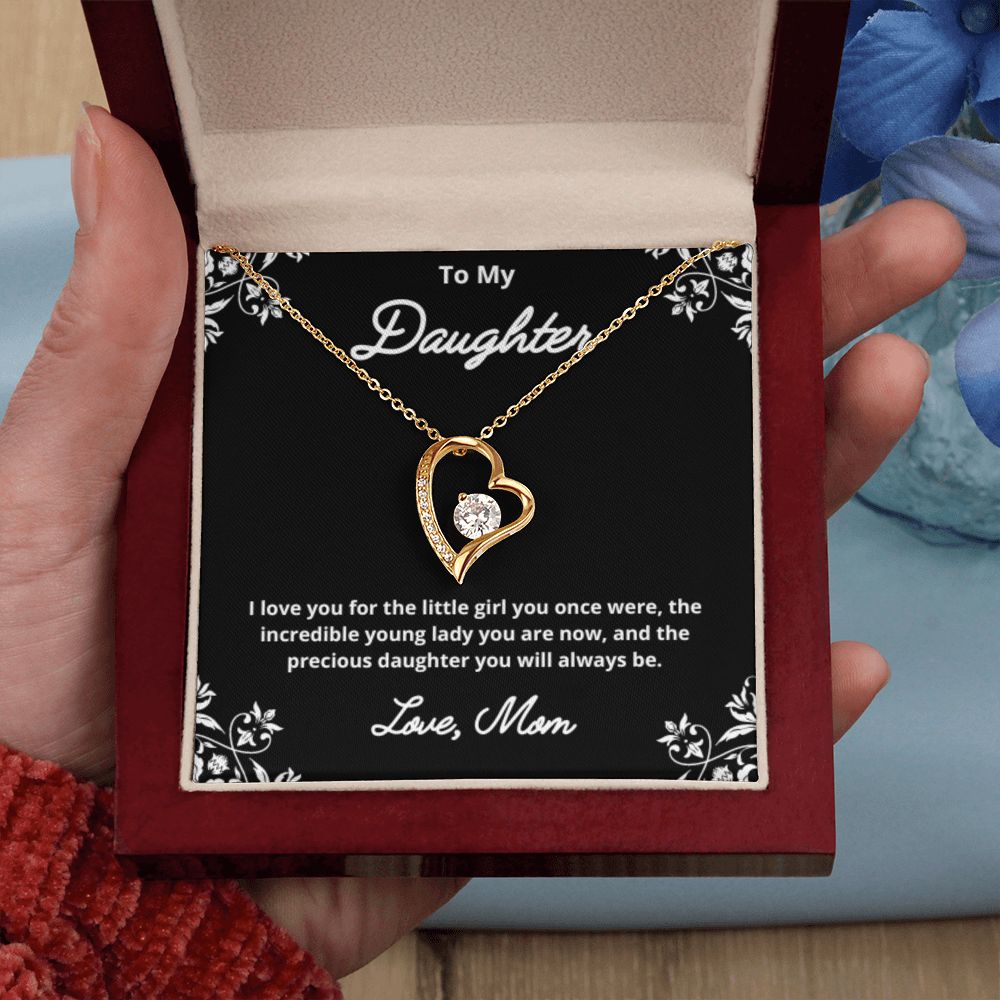 To My Daughter Necklace, Mother Daughter Necklace, Mother to Daughter Birthday Gift, Gifts to Daughter from Mom, Daughter Jewelry