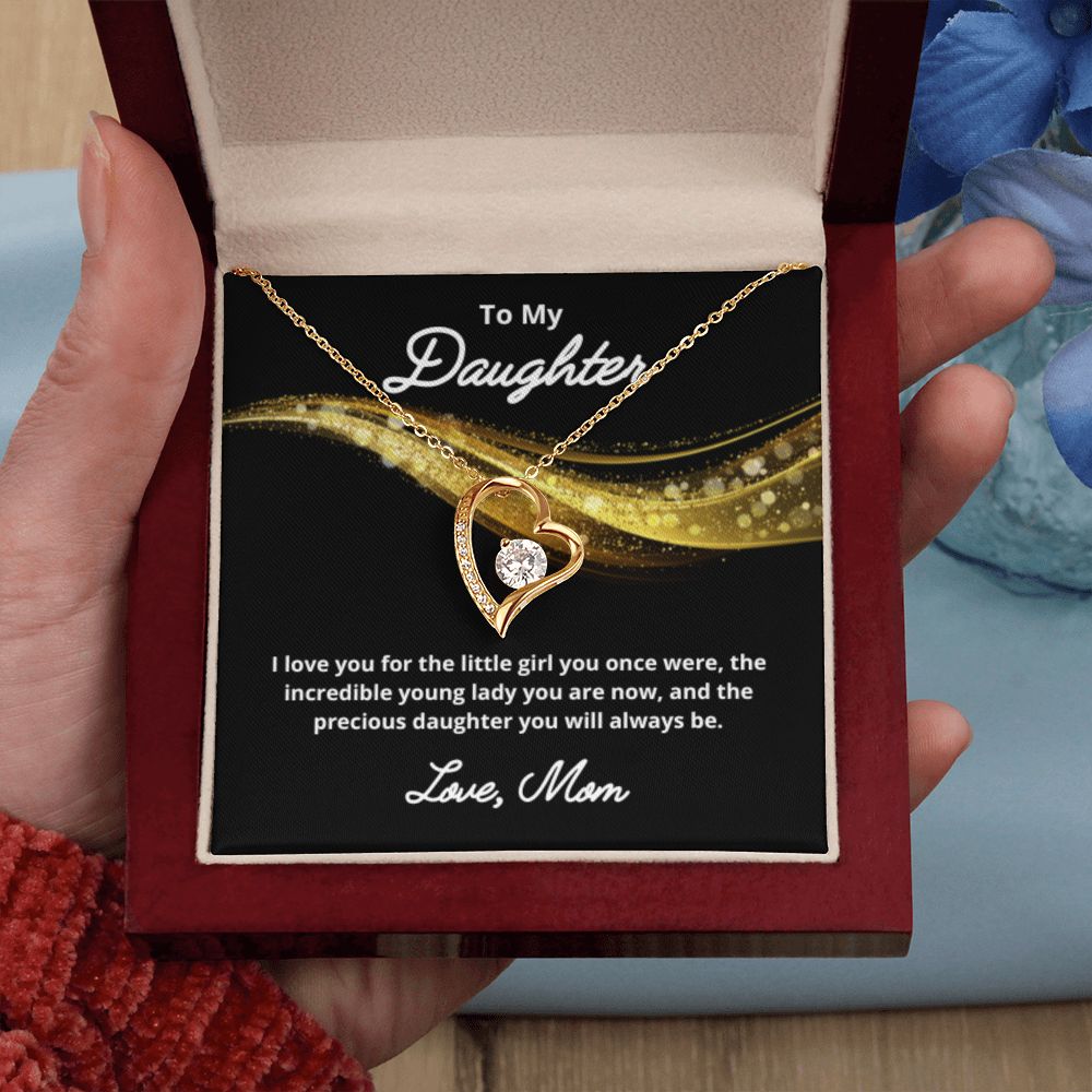 To My Daughter Necklace, Mother Daughter Necklace, Mother to Daughter Birthday Gift, Gifts to Daughter from Mom, Daughter Jewelry