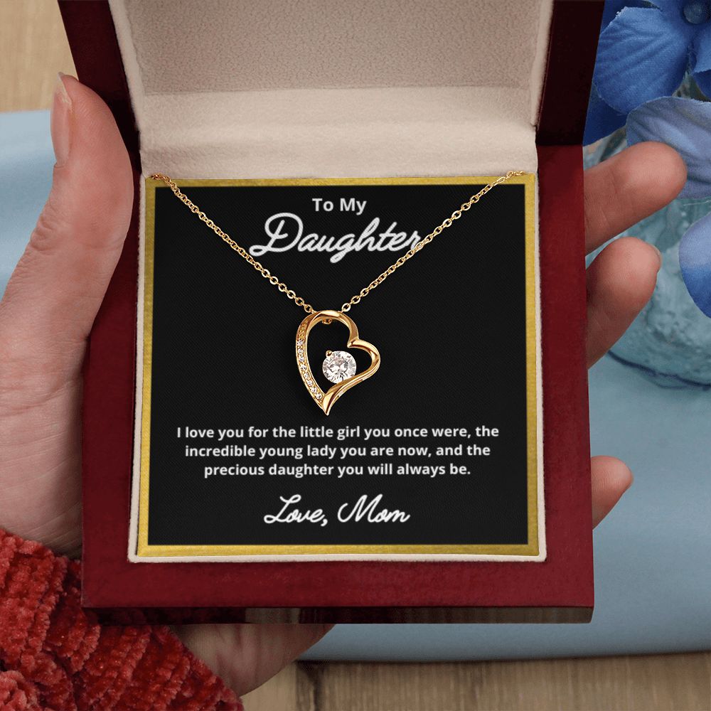 To My Daughter Necklace, Mother Daughter Necklace, Mother to Daughter Birthday Gift, Gifts to Daughter from Mom, Daughter Jewelry