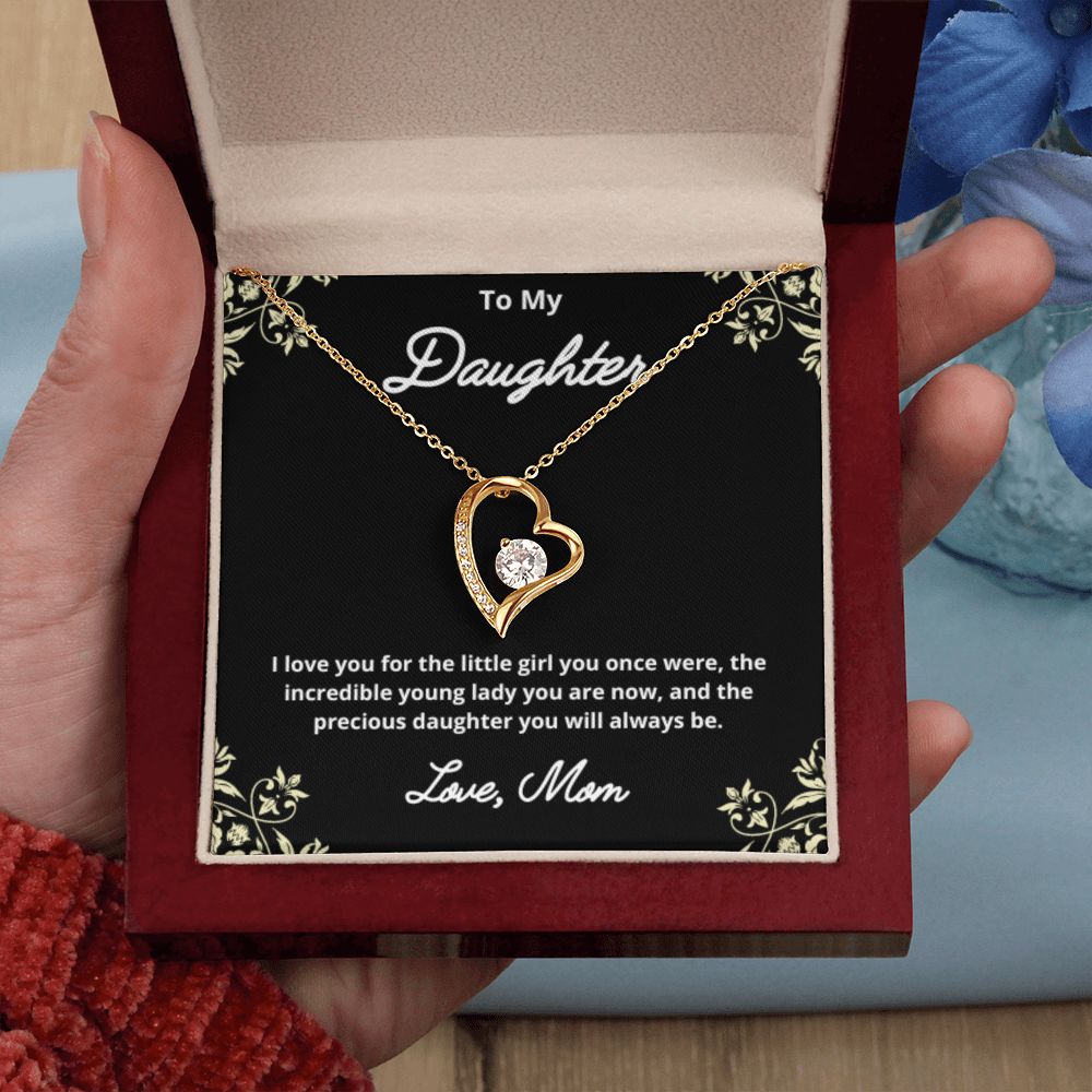To My Daughter Necklace, Mother Daughter Necklace, Mother to Daughter Birthday Gift, Gifts to Daughter from Mom, Daughter Jewelry