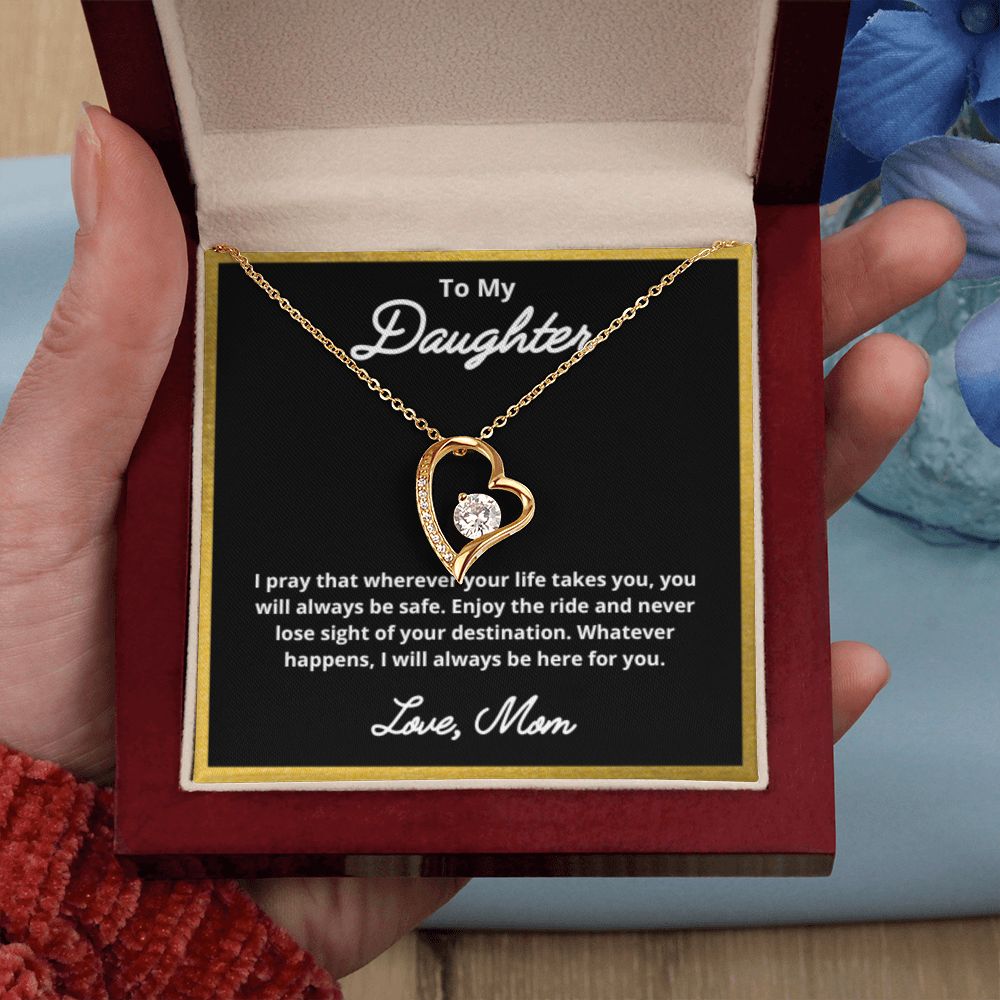To My Daughter Necklace, Mother Daughter Necklace, Mother to Daughter Birthday Gift, Gifts to Daughter from Mom, Daughter Jewelry