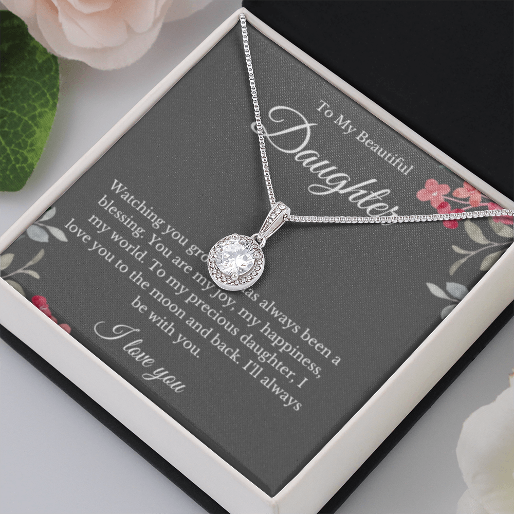 Eternal Hope, Mom Daughter Necklace, Mom Gift, Mother's Day Gift, Daughter Gift, Jewelry for Mom, Message Card Necklace, Christmas Gift