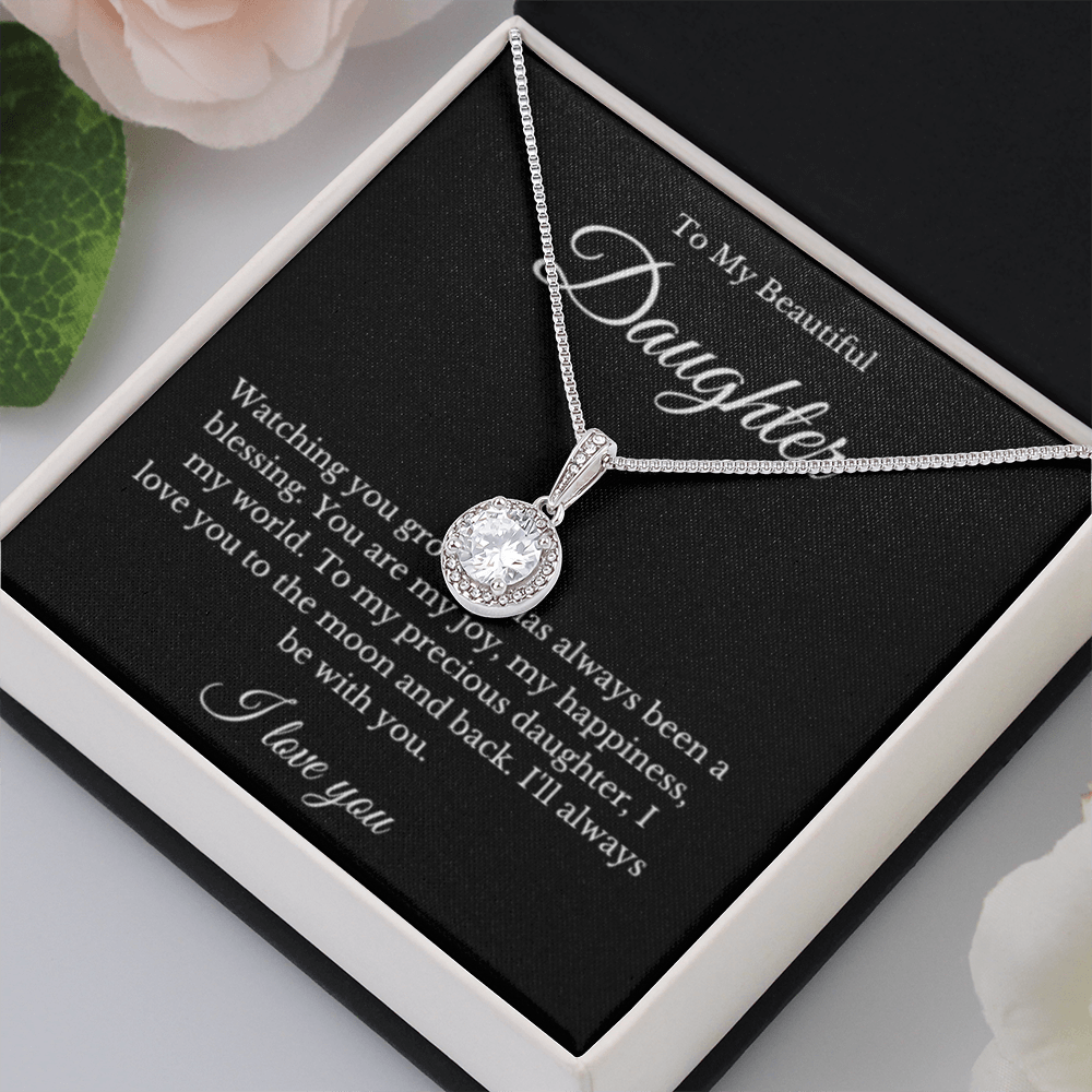Eternal Hope, Mom Daughter Necklace, Mom Gift, Mother's Day Gift, Daughter Gift, Jewelry for Mom, Message Card Necklace, Christmas Gift