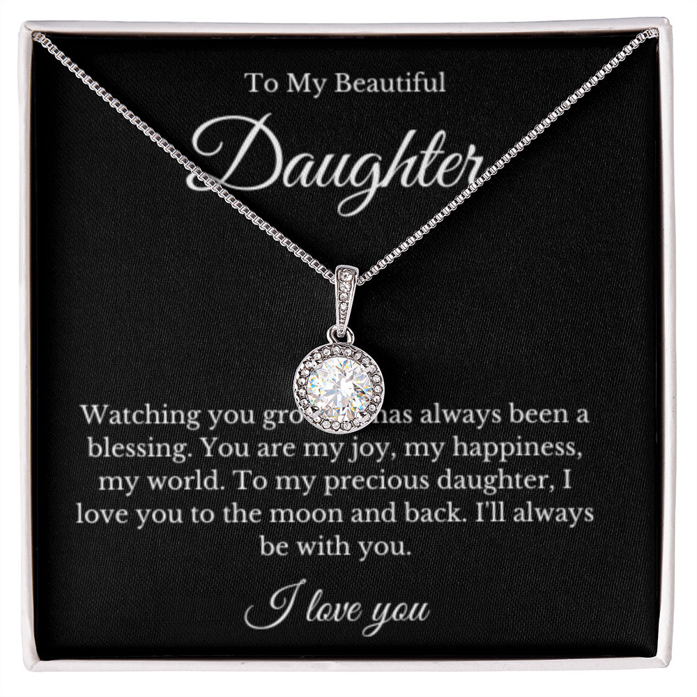 Eternal Hope, Mom Daughter Necklace, Mom Gift, Mother's Day Gift, Daughter Gift, Jewelry for Mom, Message Card Necklace, Christmas Gift