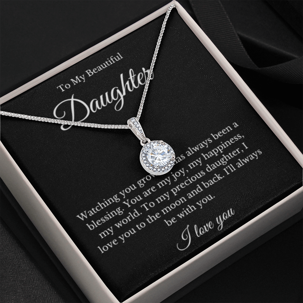 Eternal Hope, Mom Daughter Necklace, Mom Gift, Mother's Day Gift, Daughter Gift, Jewelry for Mom, Message Card Necklace, Christmas Gift