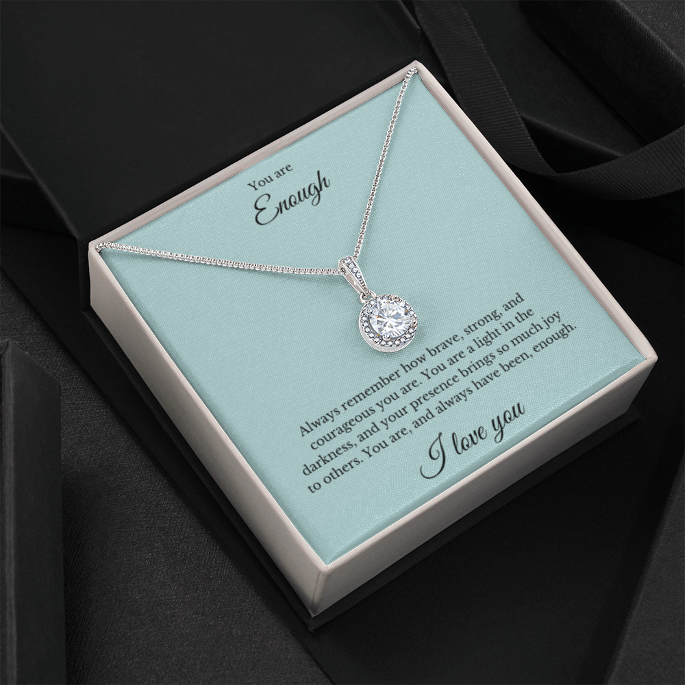 Eternal Hope Necklace, You Are Enough Necklace, Affirmation Necklace, Gift for Best Friend, Gift for Daughter, Encouragement Gift, Motivational Gift, Gift for Her