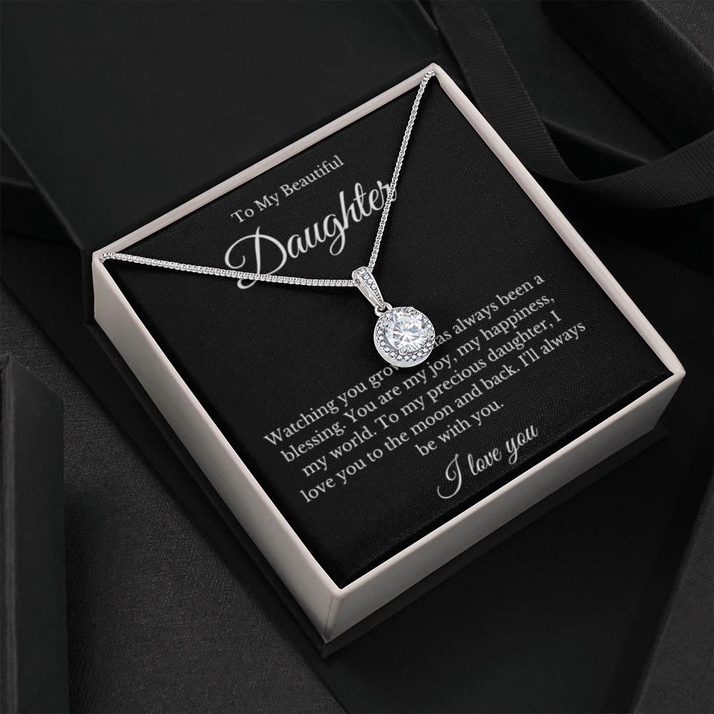 Eternal Hope, Mom Daughter Necklace, Mom Gift, Mother's Day Gift, Daughter Gift, Jewelry for Mom, Message Card Necklace, Christmas Gift