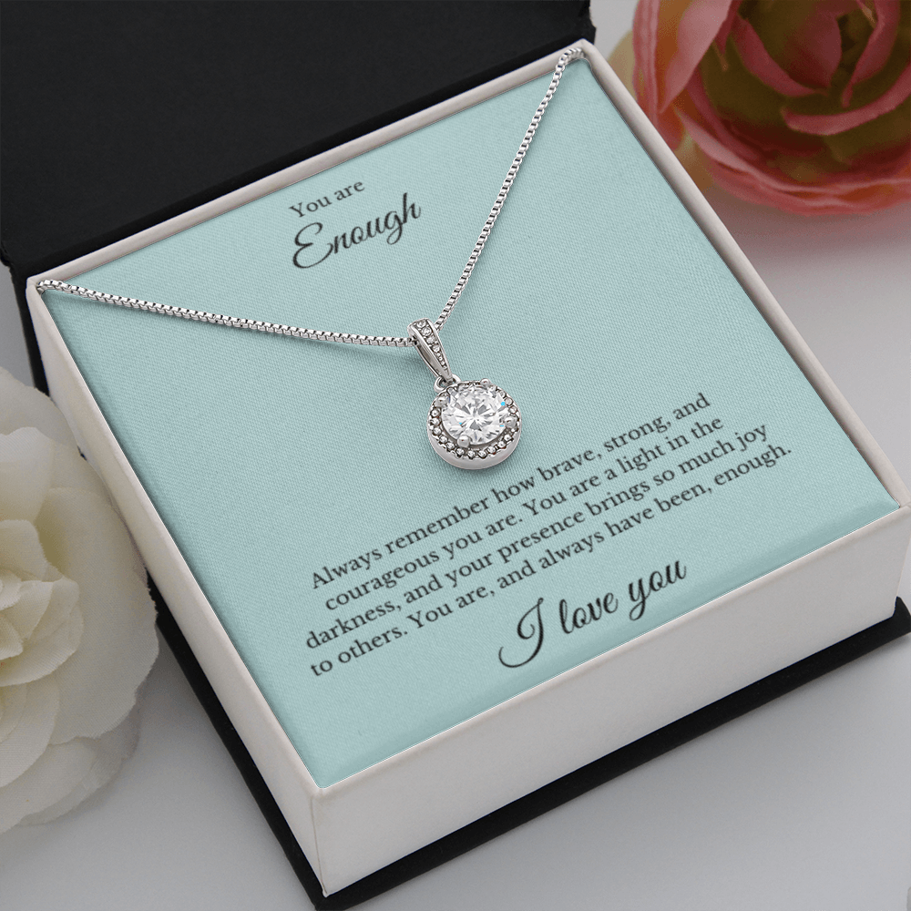 Eternal Hope Necklace, You Are Enough Necklace, Affirmation Necklace, Gift for Best Friend, Gift for Daughter, Encouragement Gift, Motivational Gift, Gift for Her