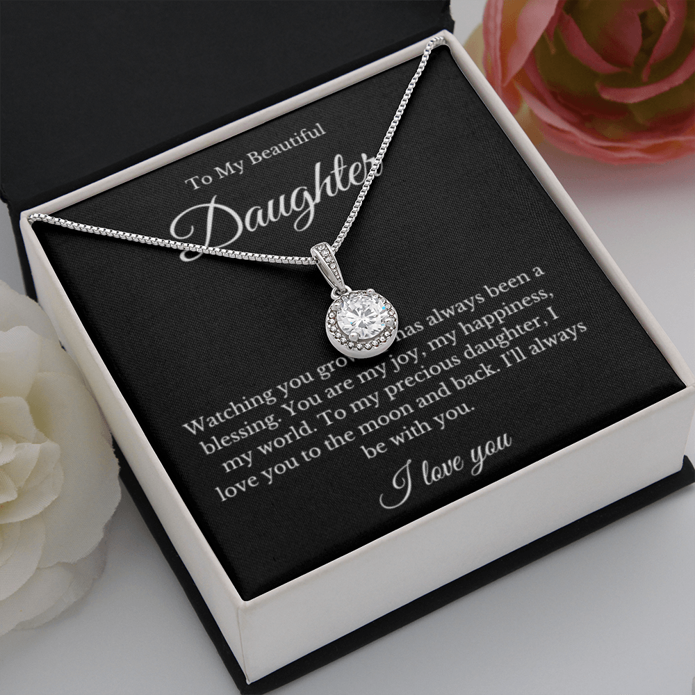 Eternal Hope, Mom Daughter Necklace, Mom Gift, Mother's Day Gift, Daughter Gift, Jewelry for Mom, Message Card Necklace, Christmas Gift