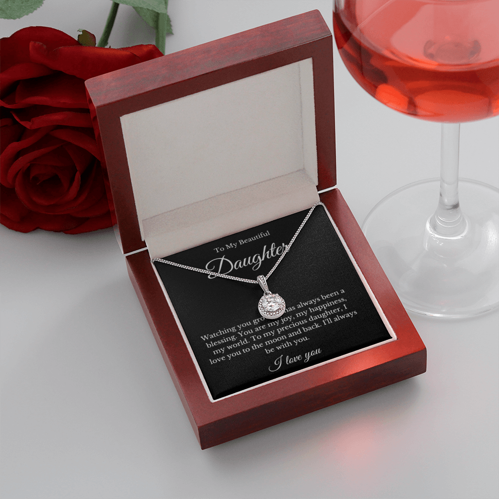 Eternal Hope, Mom Daughter Necklace, Mom Gift, Mother's Day Gift, Daughter Gift, Jewelry for Mom, Message Card Necklace, Christmas Gift