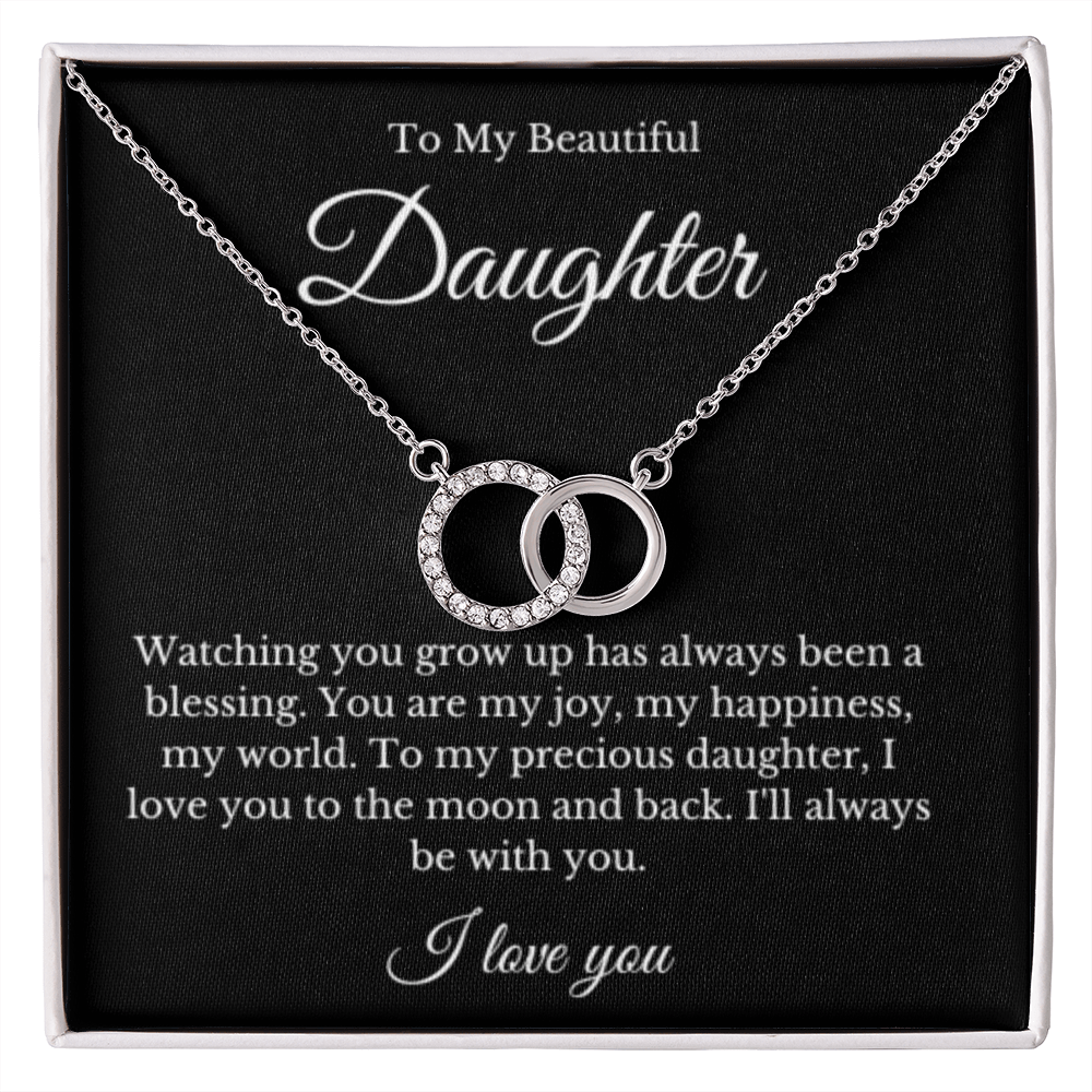 Link Jewelry, Mom Daughter Necklace, Mom Gift, Mother's Day Gift, Daughter Gift, Jewelry for Mom, Message Card Necklace, Christmas Gift