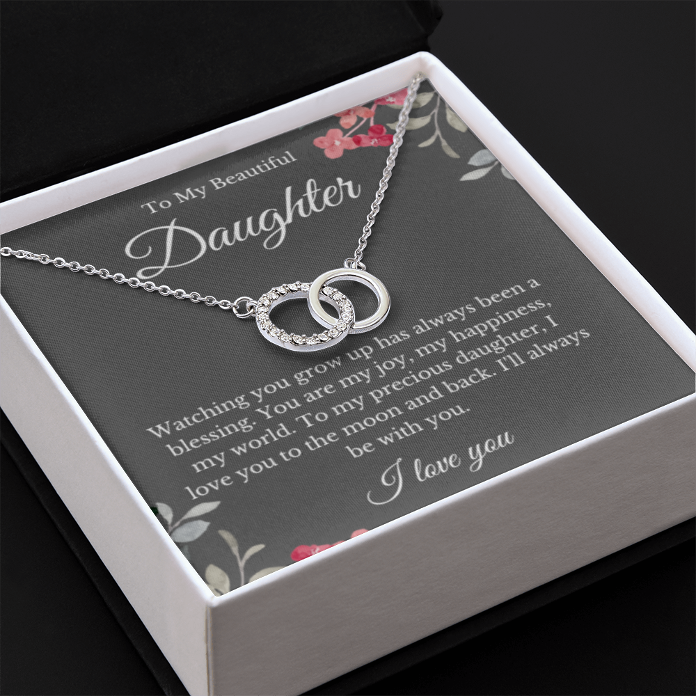 Link Jewelry, Mom Daughter Necklace, Mom Gift, Mother's Day Gift, Daughter Gift, Jewelry for Mom, Message Card Necklace, Christmas Gift