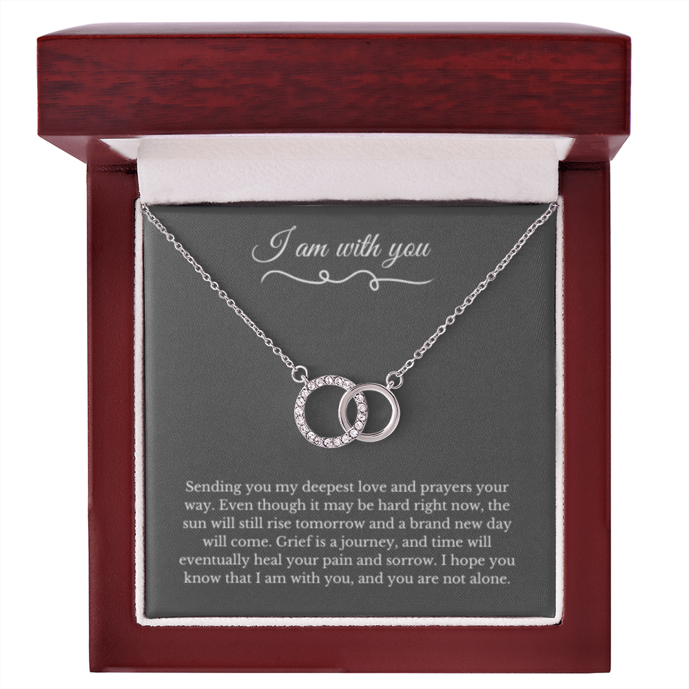 Circle Link Neckace, Dealing with Loss Gift, I am with you, Grief, Thinking of you, Bereavement Jewelry, Sympathy, Loss of Loved One Necklace, Sympathy Necklace