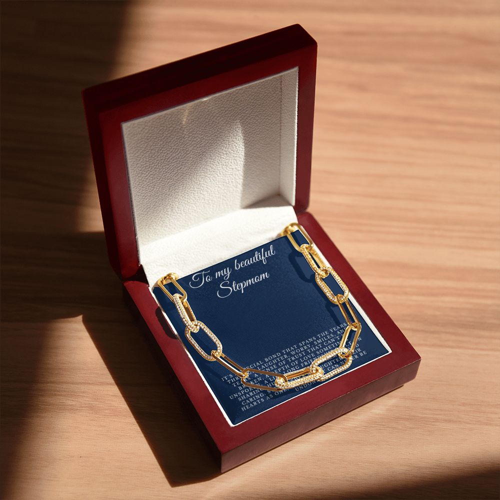 To My Beautiful Stepmom Forever Linked Necklace