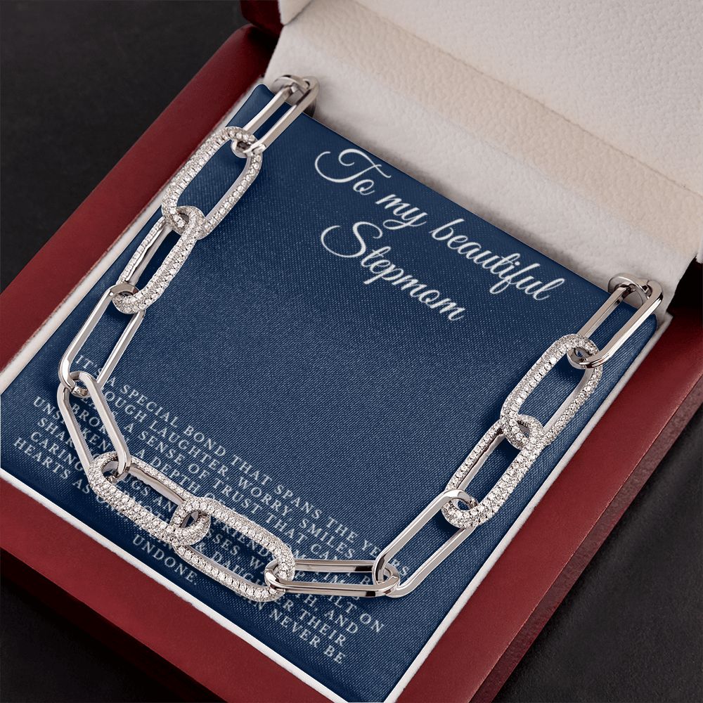 To My Beautiful Stepmom Forever Linked Necklace