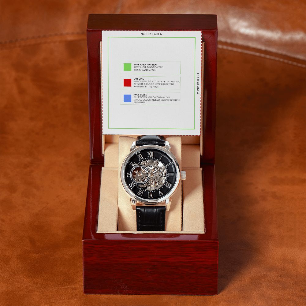 Openwork Watch Template