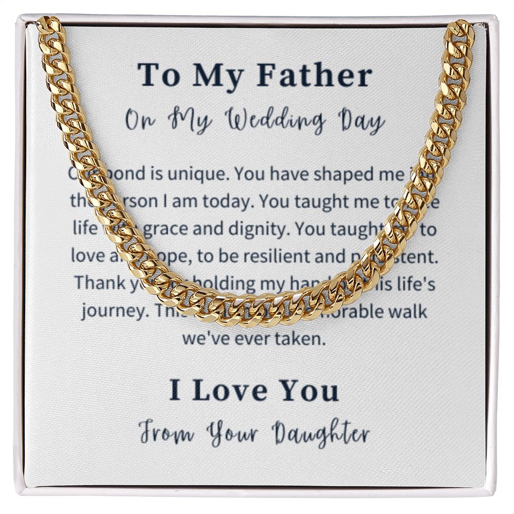 Cuban Link Chain Necklace Gift For Him, Birthday Gift For Him, Christmas Gift Jewelry For Him
