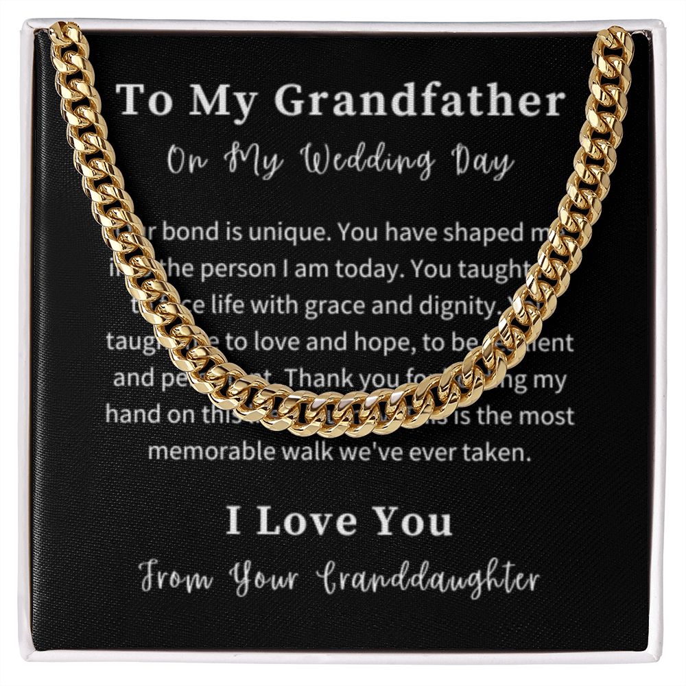 Cuban Link Chain Necklace Gift For Him, Birthday Gift For Him, Christmas Gift Jewelry For Him