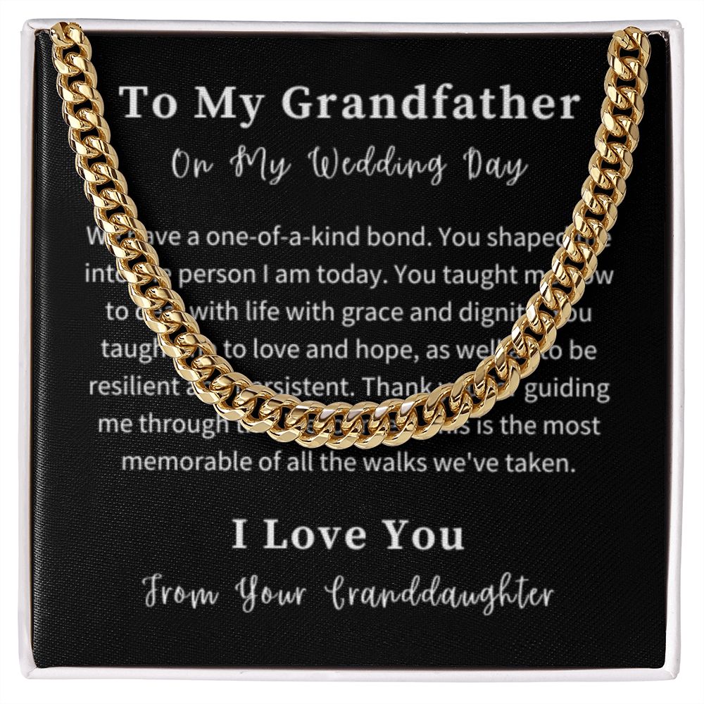 Cuban Link Chain Necklace Gift For Him, Birthday Gift For Him, Christmas Gift Jewelry For Him