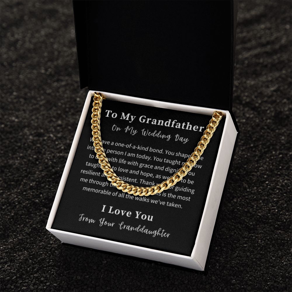 Cuban Link Chain Necklace Gift For Him, Birthday Gift For Him, Christmas Gift Jewelry For Him