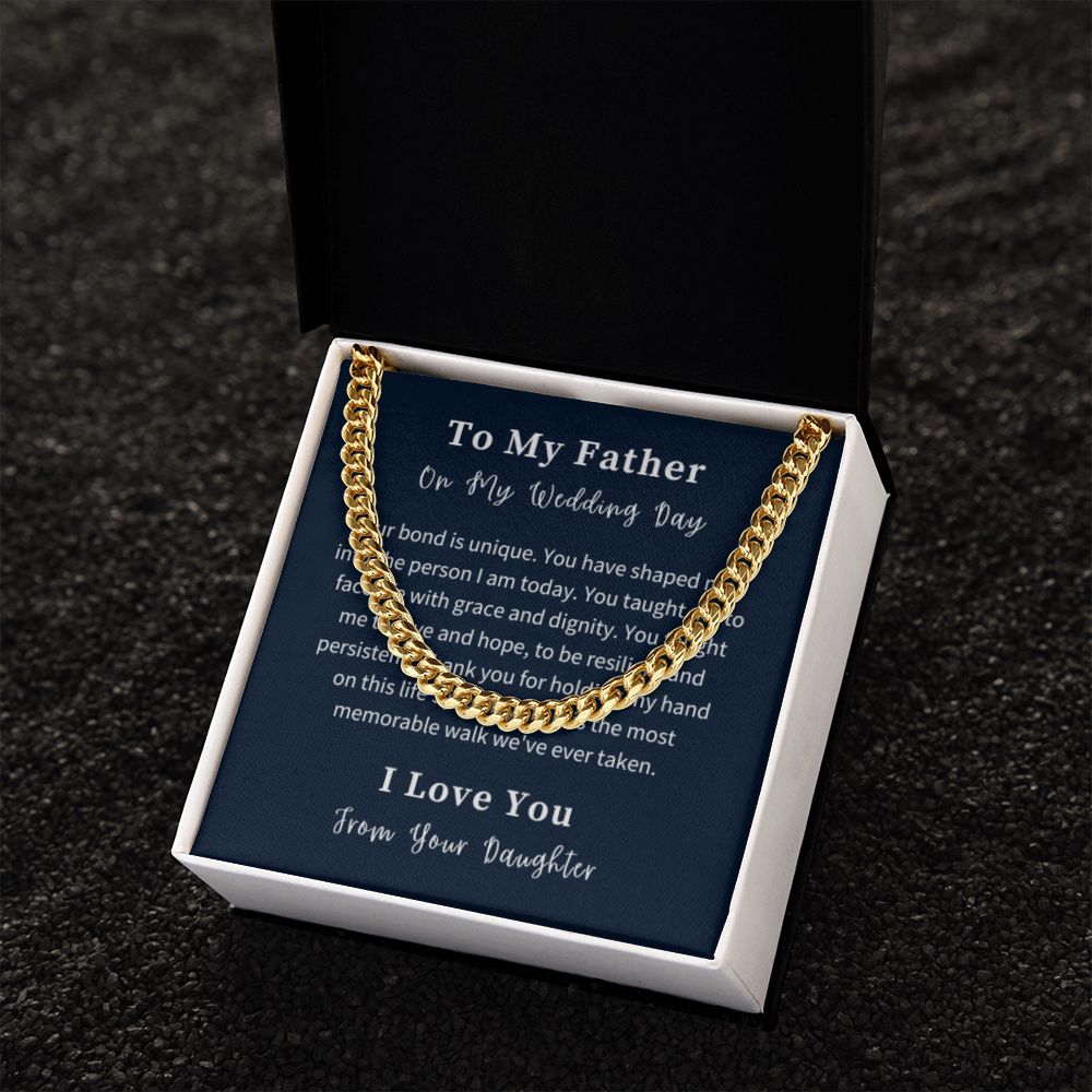 Cuban Link Chain Necklace Gift For Him, Birthday Gift For Him, Christmas Gift Jewelry For Him