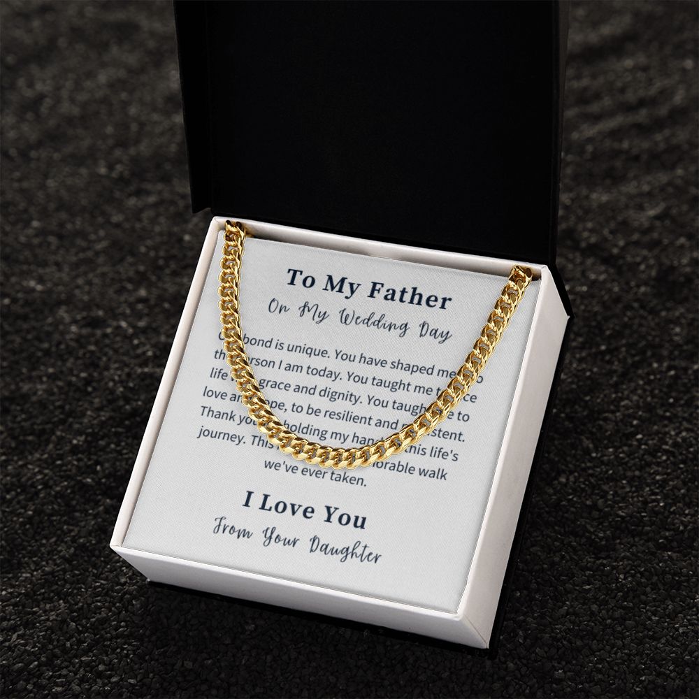 Cuban Link Chain Necklace Gift For Him, Birthday Gift For Him, Christmas Gift Jewelry For Him