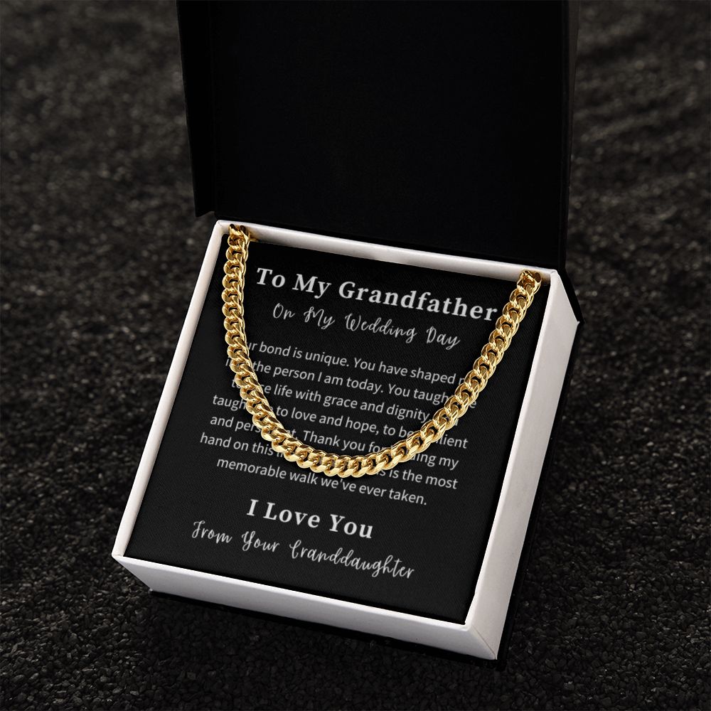 Cuban Link Chain Necklace Gift For Him, Birthday Gift For Him, Christmas Gift Jewelry For Him