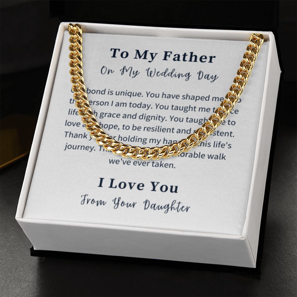 Cuban Link Chain Necklace Gift For Him, Birthday Gift For Him, Christmas Gift Jewelry For Him