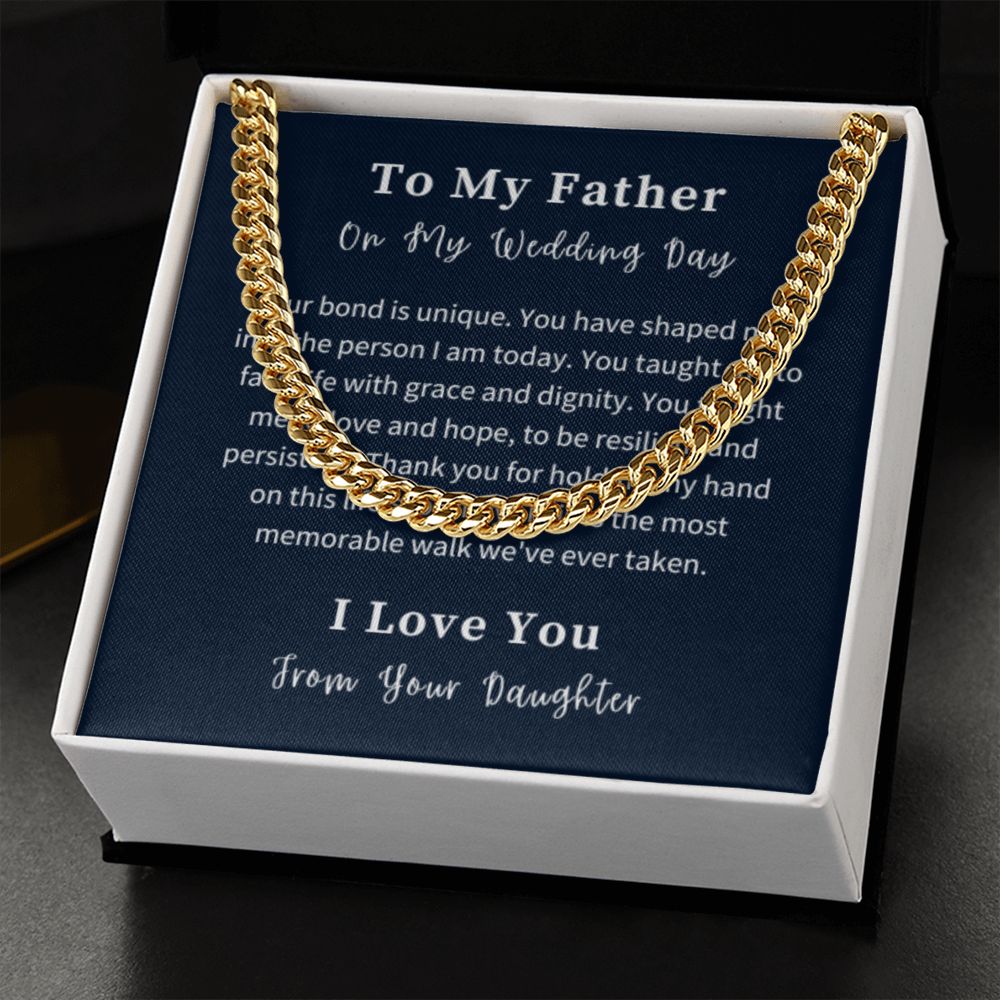 Cuban Link Chain Necklace Gift For Him, Birthday Gift For Him, Christmas Gift Jewelry For Him