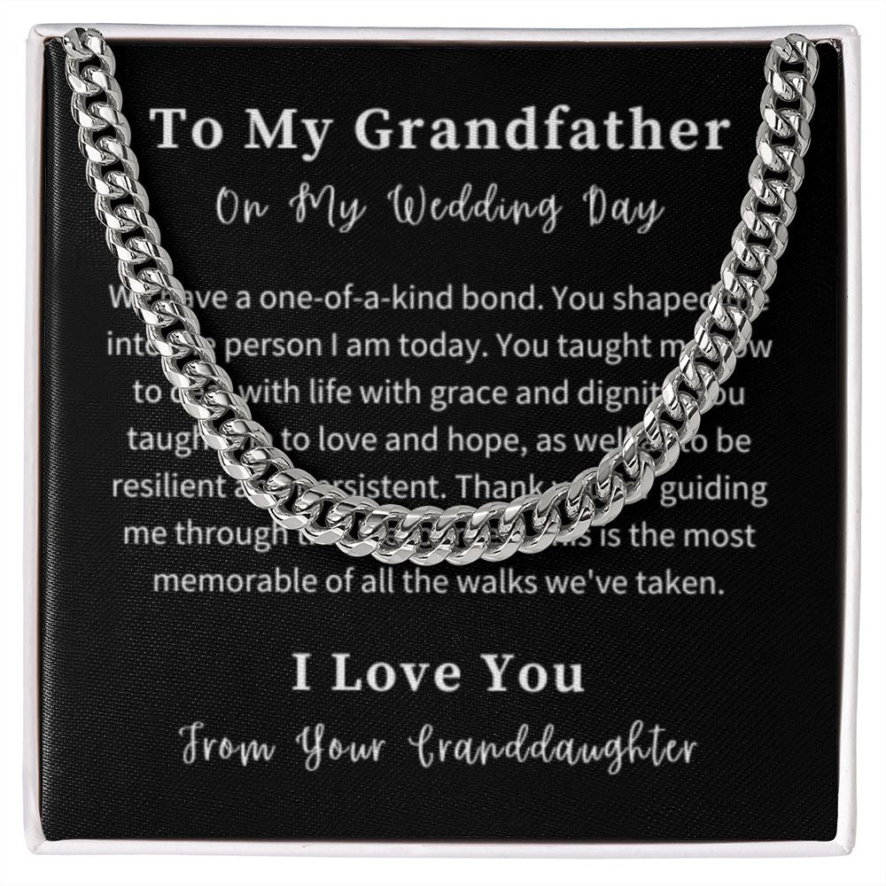 Cuban Link Chain Necklace Gift For Him, Birthday Gift For Him, Christmas Gift Jewelry For Him
