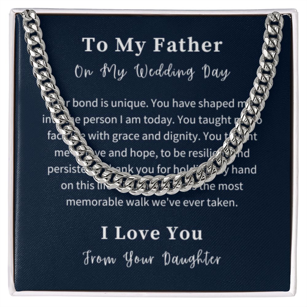 Cuban Link Chain Necklace Gift For Him, Birthday Gift For Him, Christmas Gift Jewelry For Him