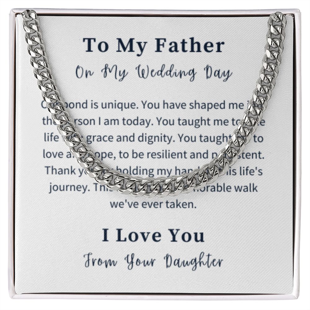 Cuban Link Chain Necklace Gift For Him, Birthday Gift For Him, Christmas Gift Jewelry For Him