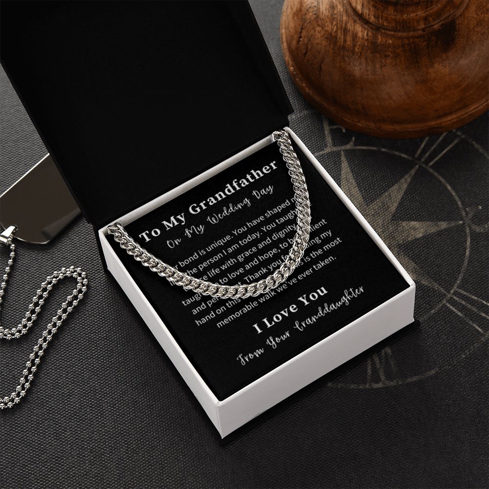 Cuban Link Chain Necklace Gift For Him, Birthday Gift For Him, Christmas Gift Jewelry For Him