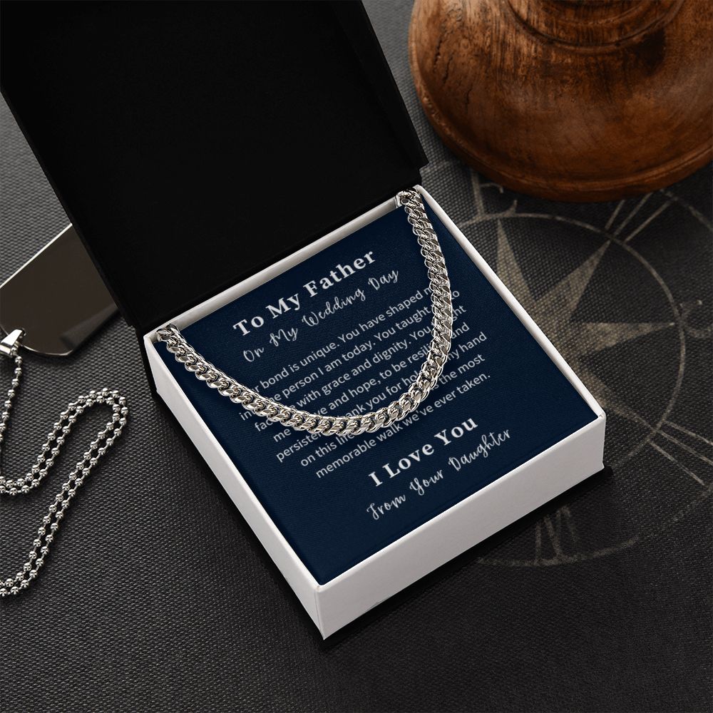 Cuban Link Chain Necklace Gift For Him, Birthday Gift For Him, Christmas Gift Jewelry For Him