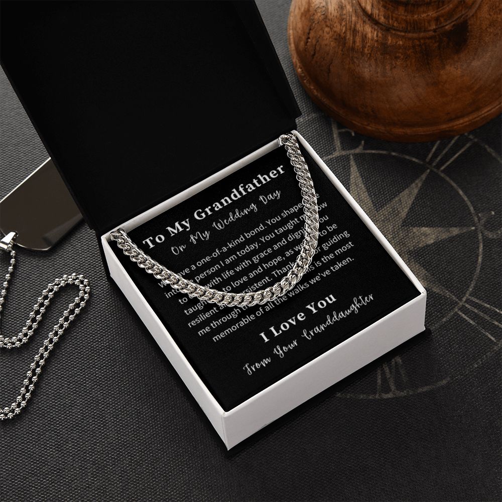 Cuban Link Chain Necklace Gift For Him, Birthday Gift For Him, Christmas Gift Jewelry For Him