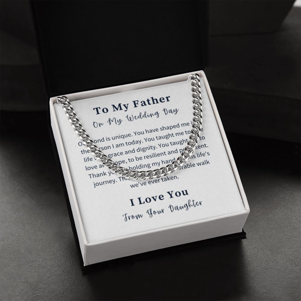 Cuban Link Chain Necklace Gift For Him, Birthday Gift For Him, Christmas Gift Jewelry For Him