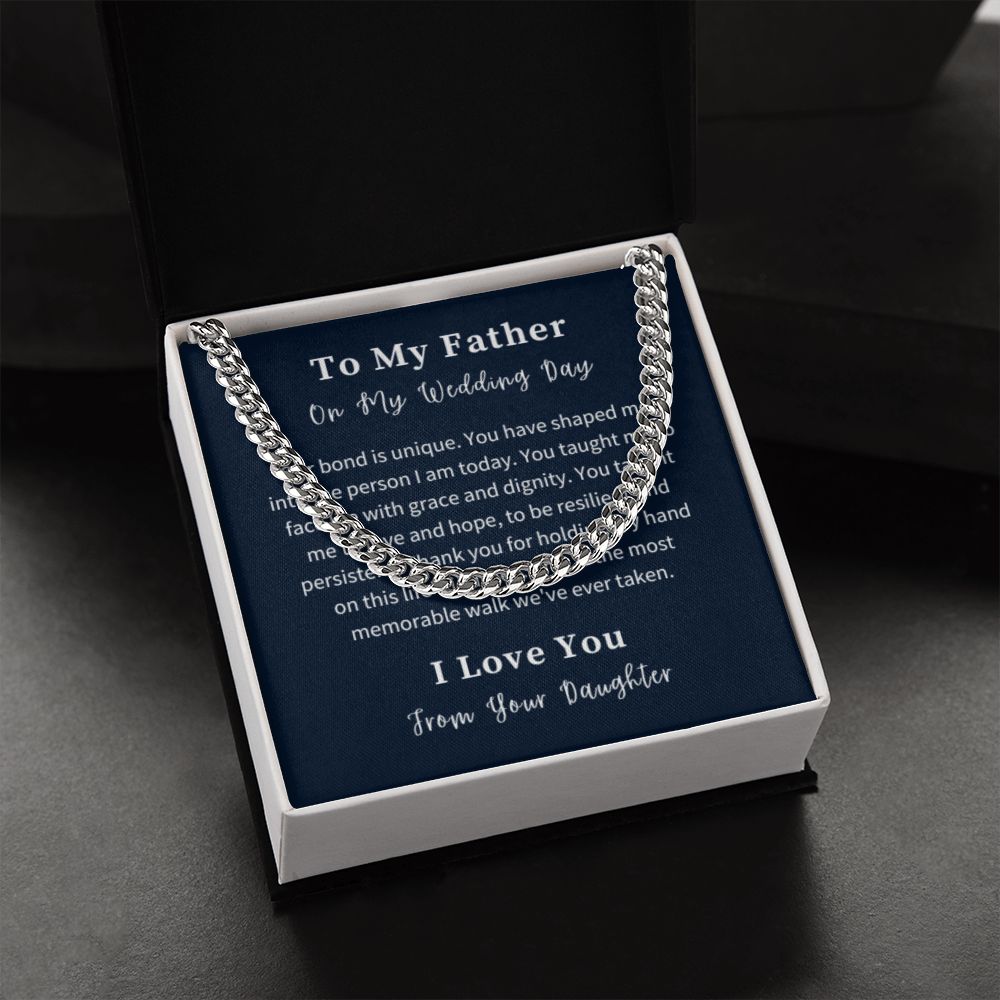 Cuban Link Chain Necklace Gift For Him, Birthday Gift For Him, Christmas Gift Jewelry For Him