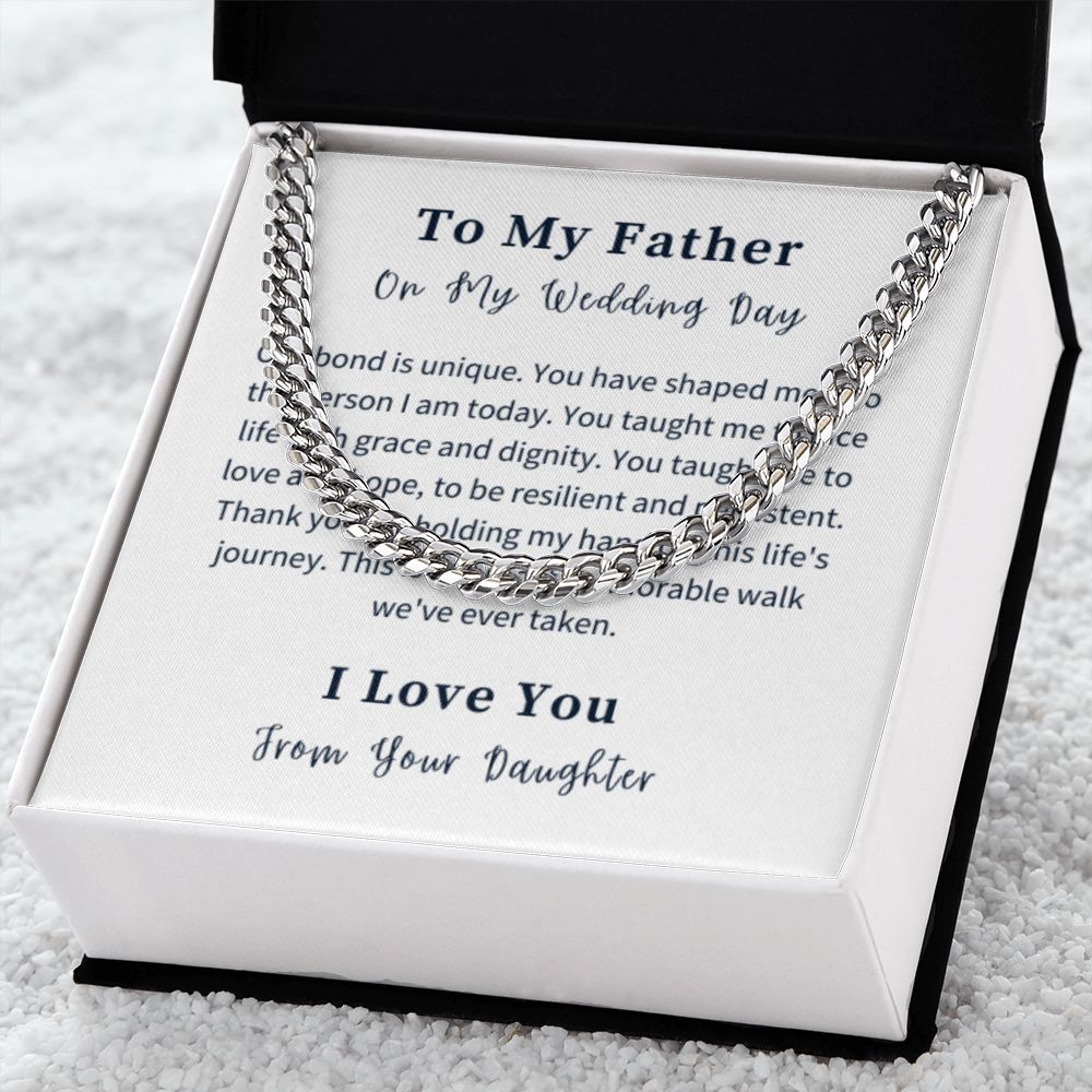 Cuban Link Chain Necklace Gift For Him, Birthday Gift For Him, Christmas Gift Jewelry For Him