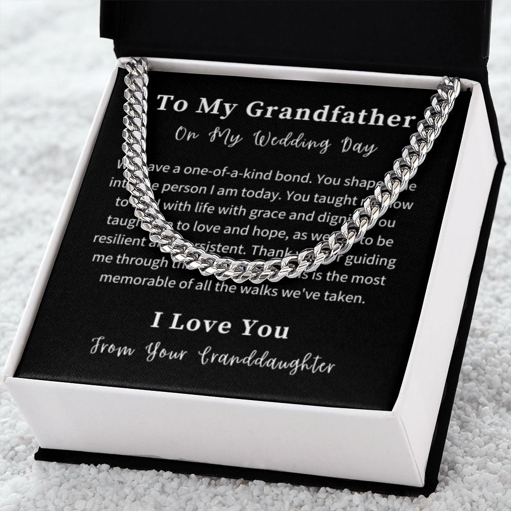 Cuban Link Chain Necklace Gift For Him, Birthday Gift For Him, Christmas Gift Jewelry For Him