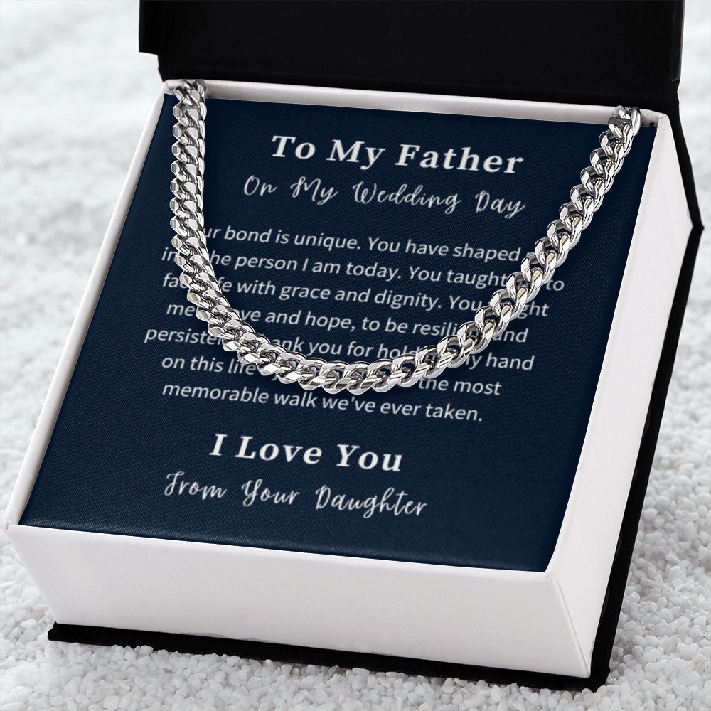 Cuban Link Chain Necklace Gift For Him, Birthday Gift For Him, Christmas Gift Jewelry For Him
