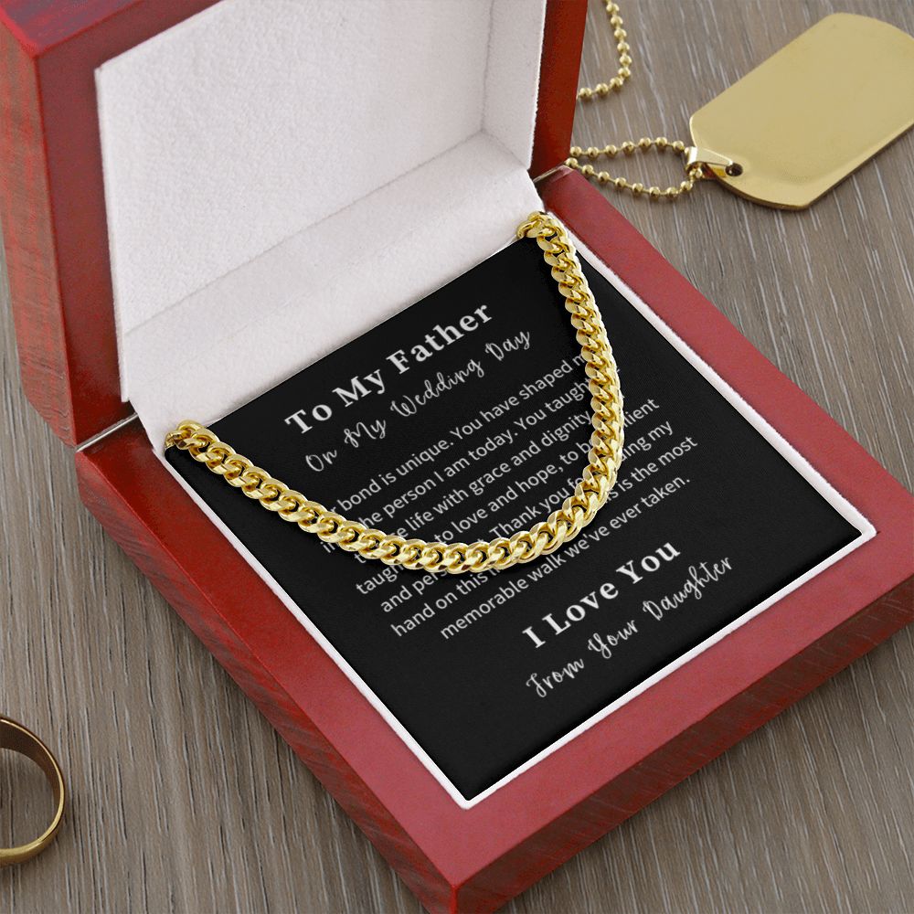 Cuban Link Chain Necklace Gift For Him, Birthday Gift For Him, Christmas Gift Jewelry For Him