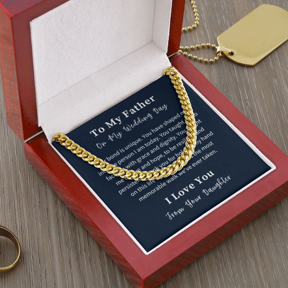 Cuban Link Chain Necklace Gift For Him, Birthday Gift For Him, Christmas Gift Jewelry For Him