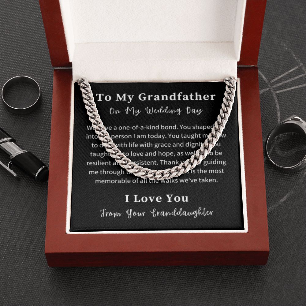 Cuban Link Chain Necklace Gift For Him, Birthday Gift For Him, Christmas Gift Jewelry For Him