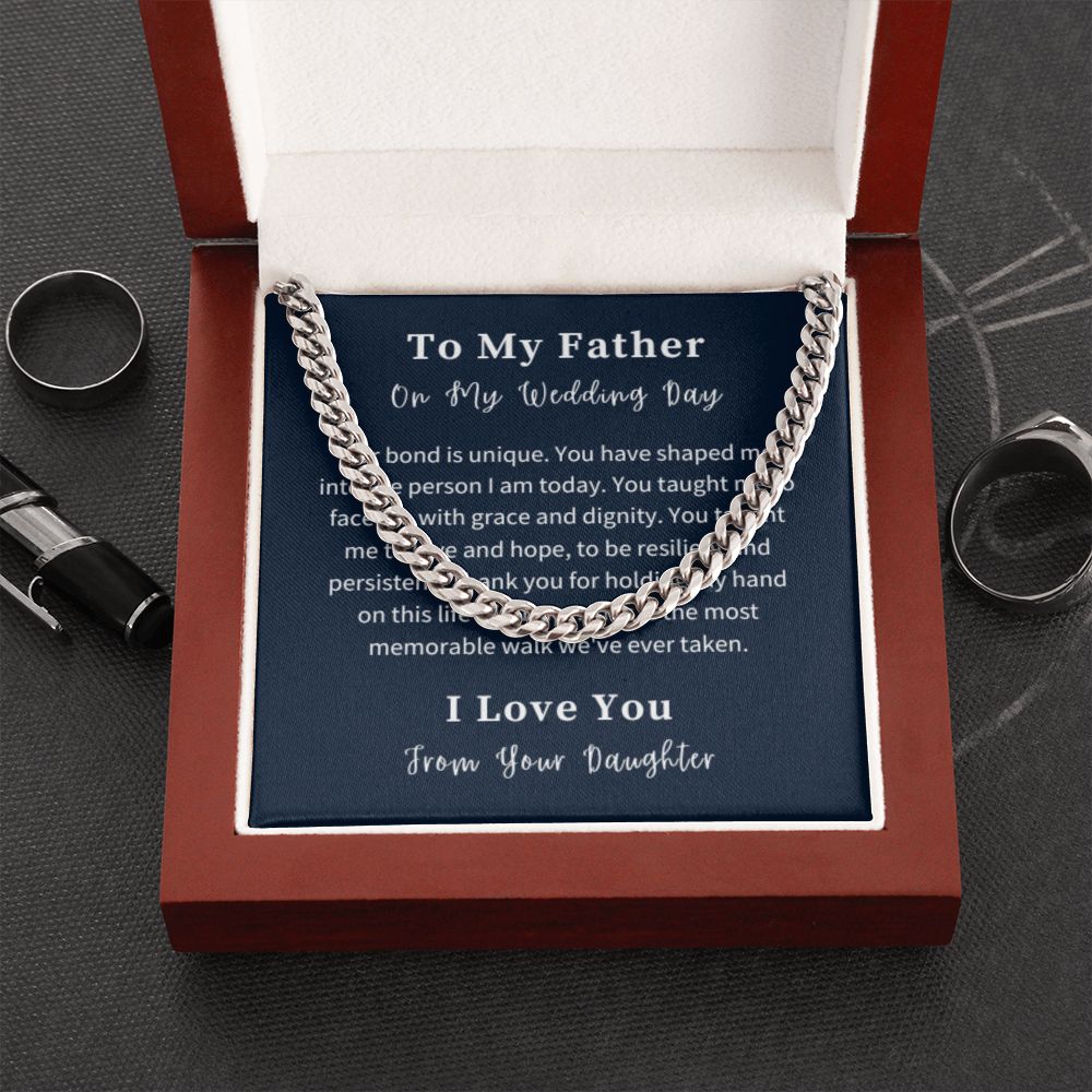 Cuban Link Chain Necklace Gift For Him, Birthday Gift For Him, Christmas Gift Jewelry For Him