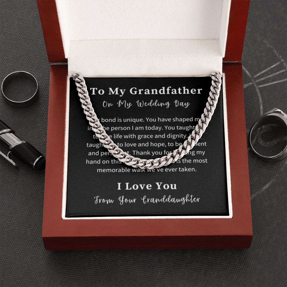 Cuban Link Chain Necklace Gift For Him, Birthday Gift For Him, Christmas Gift Jewelry For Him