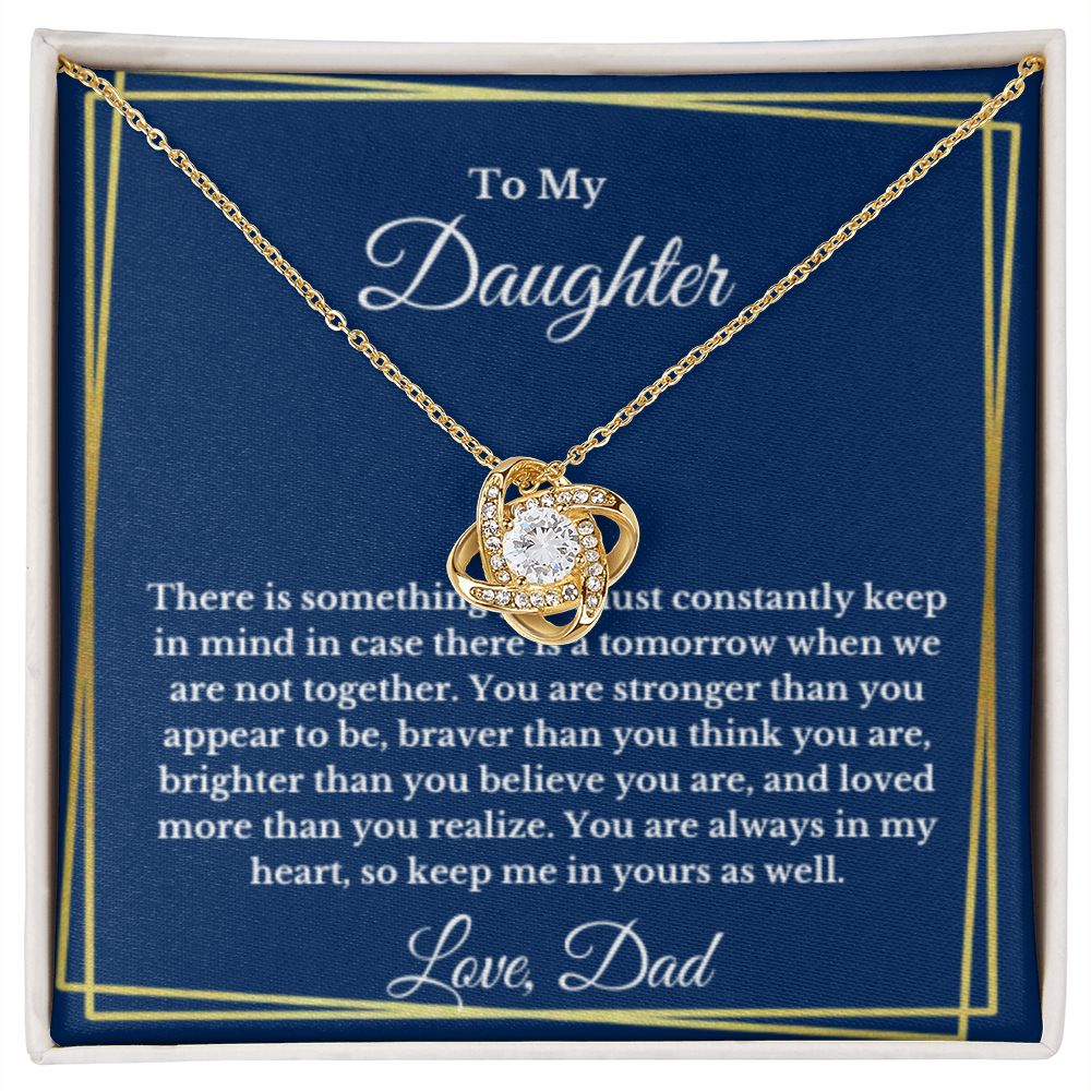 To My Daughter Necklace, Father Daughter Necklace, Father to Daughter Birthday Gift, Gifts to Daughter from Dad