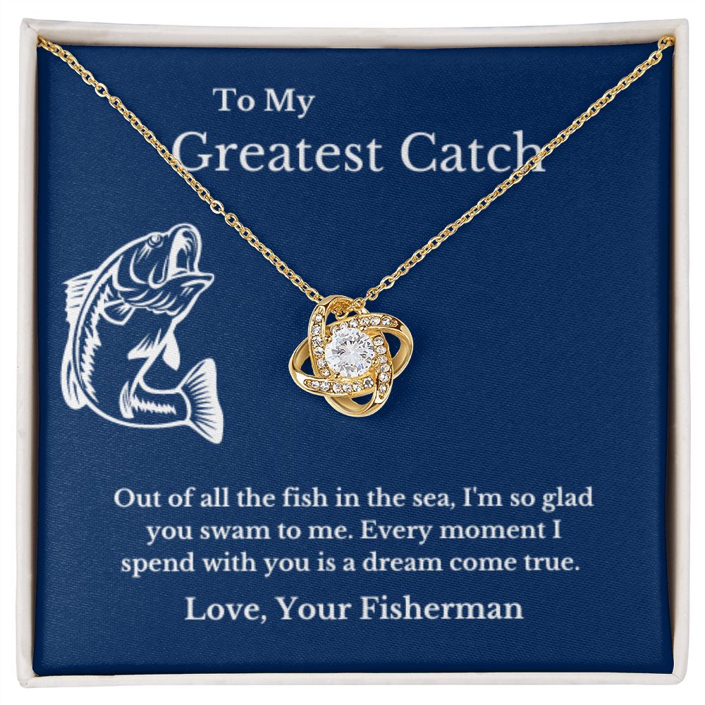 To My Husband Necklace, Fisherman, Fishing Necklace, Christmas Necklace Gift, Message Card Jewelry, Minimalist Jewelry, From Wife