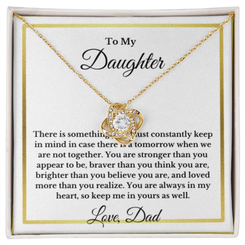 To My Daughter Necklace, Father Daughter Necklace, Father to Daughter Birthday Gift, Gifts to Daughter from Dad