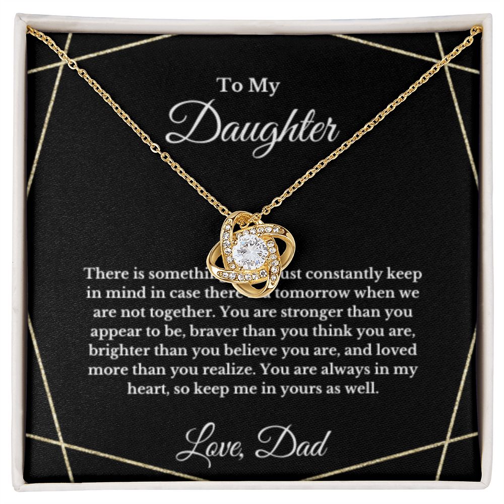 To My Daughter Necklace, Father Daughter Necklace, Father to Daughter Birthday Gift, Gifts to Daughter from Dad